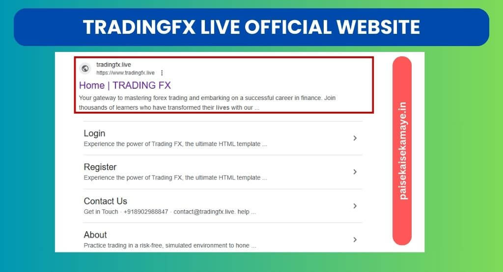 TradingFx Live Official Website