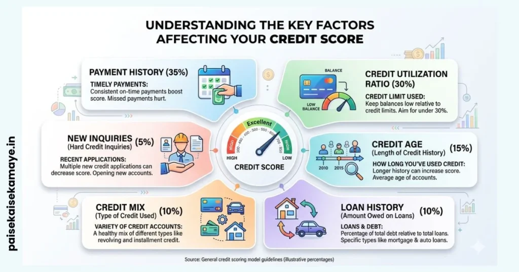 Credit Score Kya Hai - Factors Affecting Credit Score - Paisekaisekamaye.in