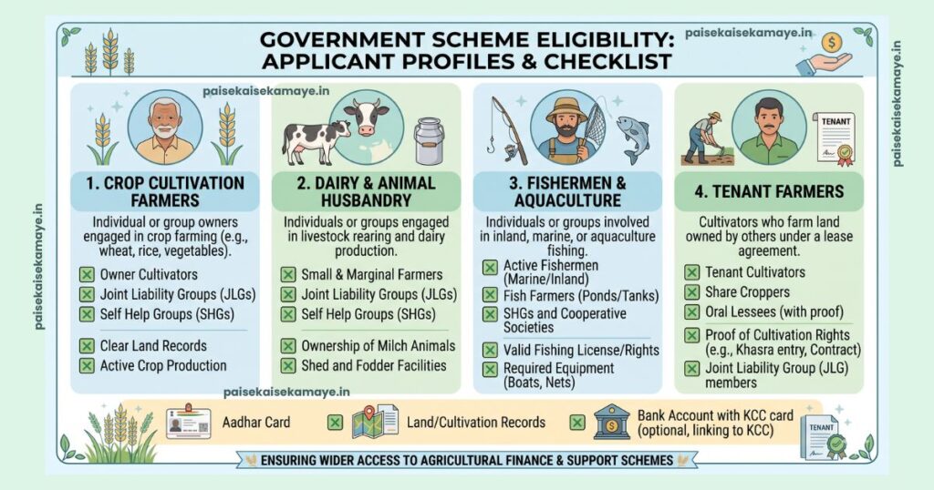 Kisan Credit Card Kaise Banwaye - Eligibility Checklist - Paisekaisekamaye.in