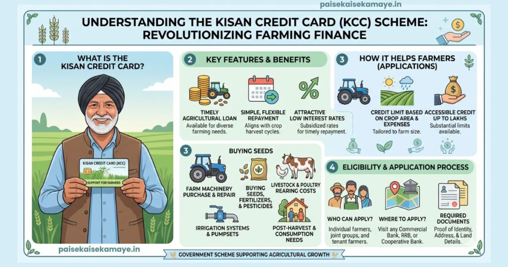 Kisan Credit Card Kaise Banwaye - KCC Overview -Paisekaisekamaye.in