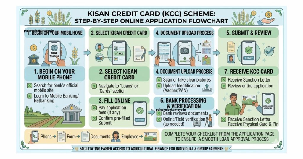 Kisan Credit Card Kaise Banwaye - Online Application Process - Paisekaisekamaye.in