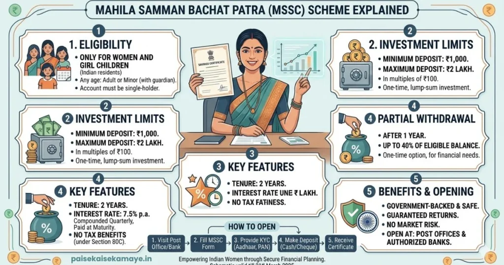 Mahila Samman Bachat Patra 2026 - Scheme Overview - Paisekaisekamaye.in