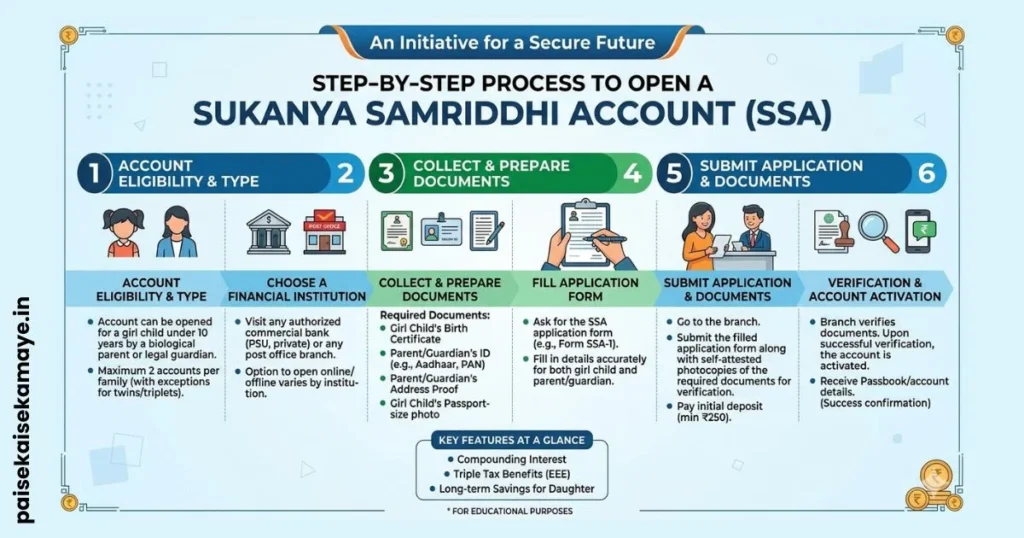 Open Sukanya Samriddhi Yojana - Step By Step Guide