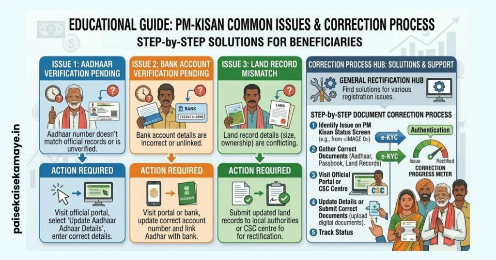 PM Kisan Status Kaise Check Kare 2026 - Pending Status Solutions - Paisekaisekamaye.in