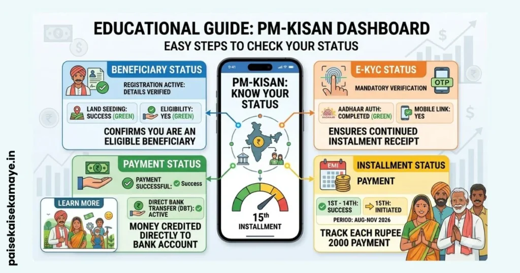 PM Kisan Status Kaise Check Kare 2026 - Types of PM Kisan Status - Paisekaisekamaye.in