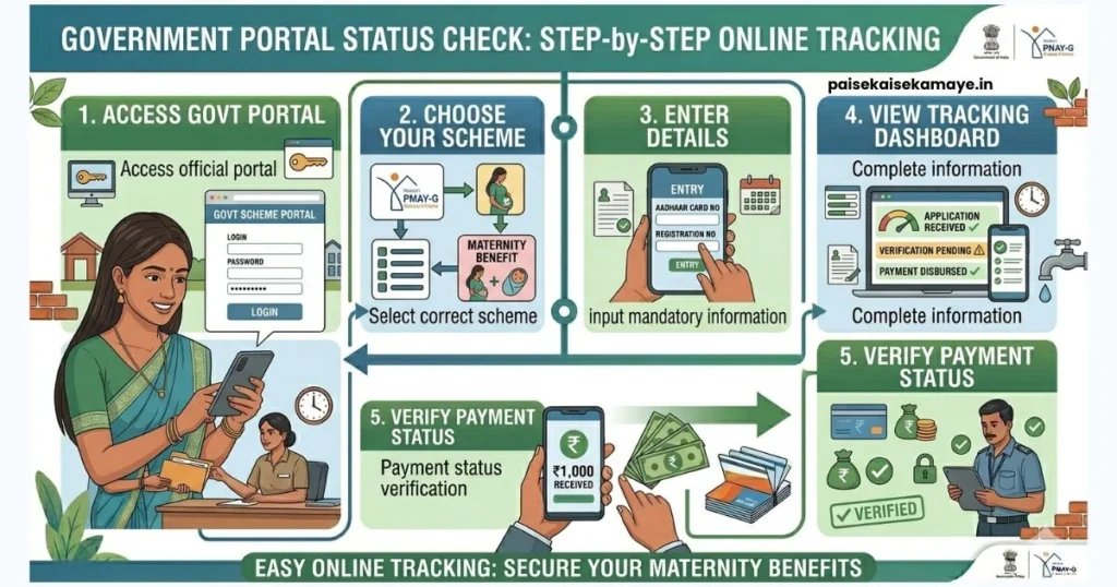 PM Matru Vandana Yojana 2026 - Status Check Process - Paisekaisekamaye.in