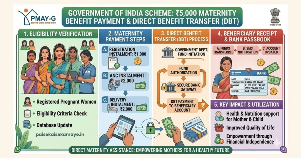 PM Matru Vandana Yojana 2026 - ₹5000 Payment Structure - Paisekaisekamaye.in
