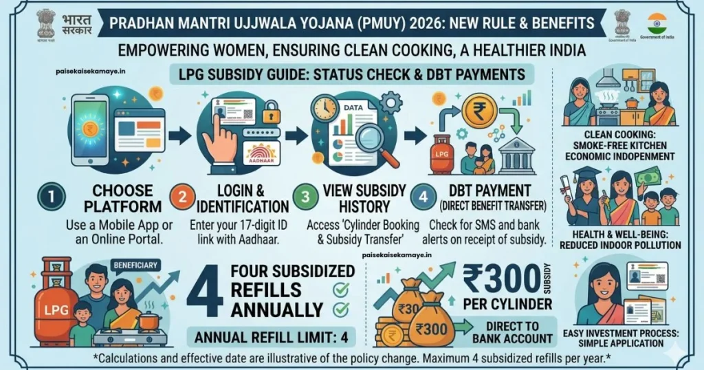 PM Ujjwala Yojana New Rule 2026 - Benefits - Paisekaisekamaye.in