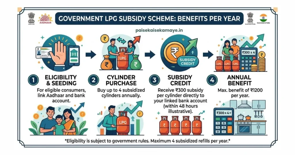 PM Ujjwala Yojana New Rule 2026 - Subsidy Table - Paisekaisekamaye.in