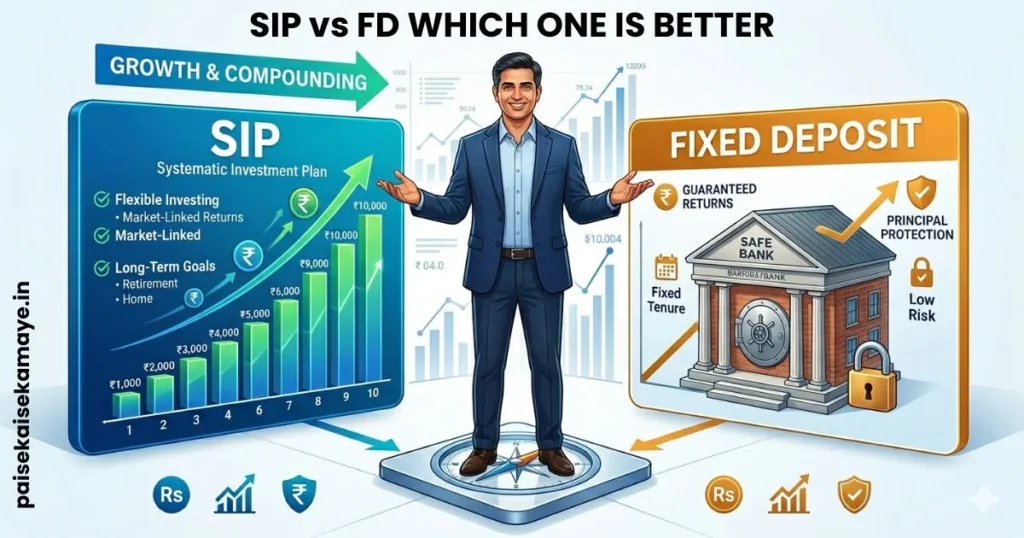 SIP vs FD Which one is Better - Paisekaisekamaye.in