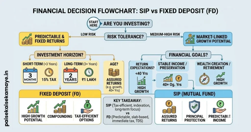 SIP vs FD Which one is Better - Which Option Should You Choose - Paisekaisekamaye.in