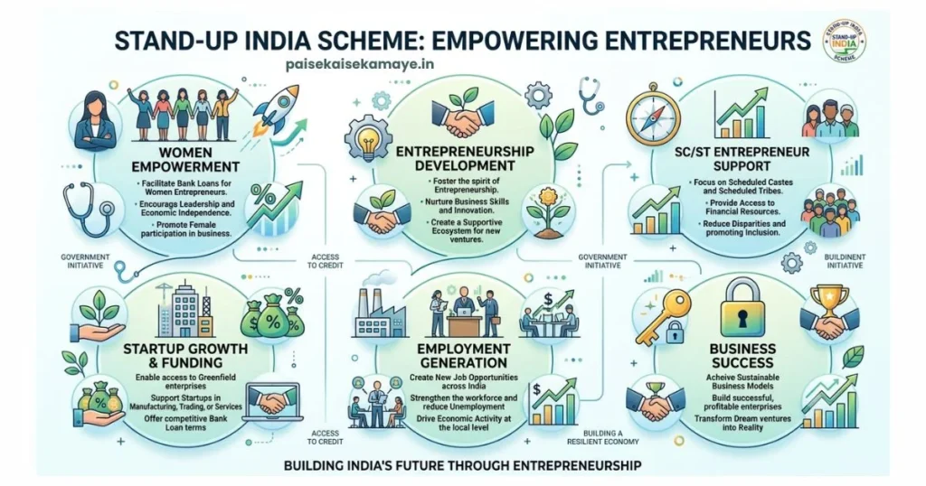 Stand-Up India Scheme - Objectives of the Scheme - Paisekaisekamaye.in