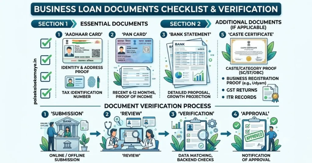 Stand-Up India Scheme - Required Documents Checklist - Paisekaisekamaye.in