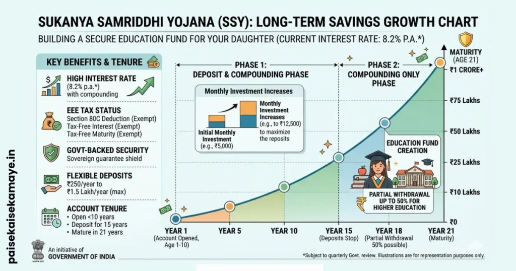 Sukanya Samriddhi Yojana - Investment Plan Chart