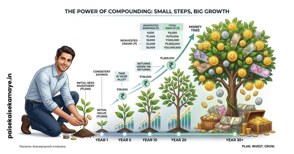 ₹1000 SIP Calculator - Power of Compounding - Paisekaisekamaye.in
