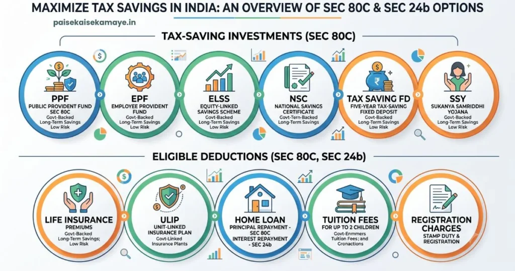 80C Ke Antargat Kya Kya Aata Hai - Complete 80C Investment List - Paisekaisekamaye.in