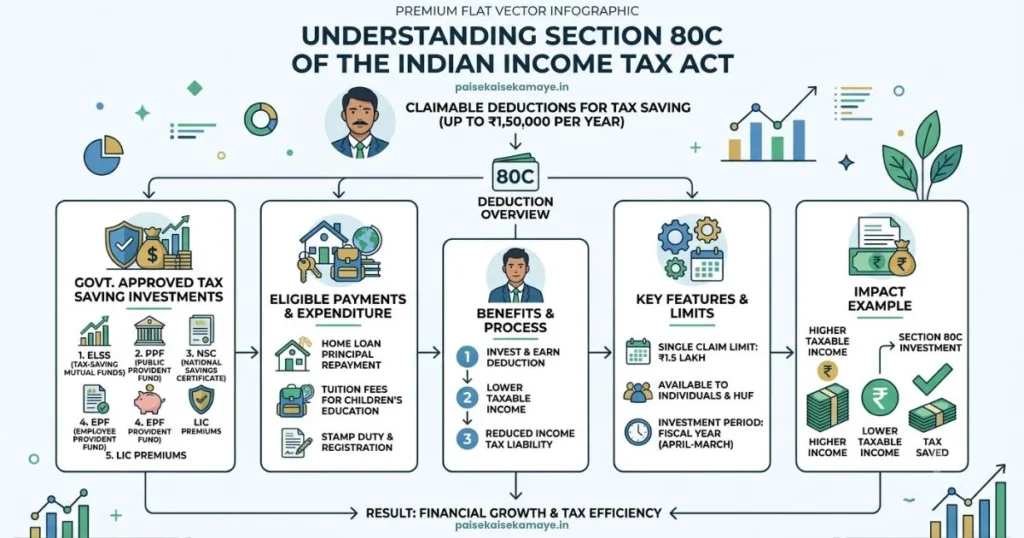 80C Ke Antargat Kya Kya Aata Hai - What is Section 80C - Paisekaisekamaye.in