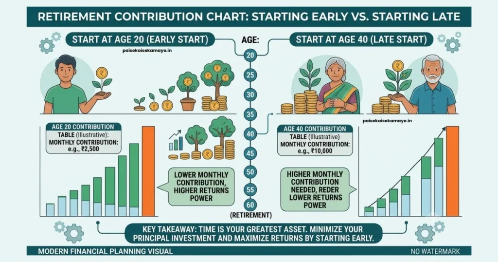 Atal Pension Yojana - Contribution Chart - Paisekaisekamaye.in