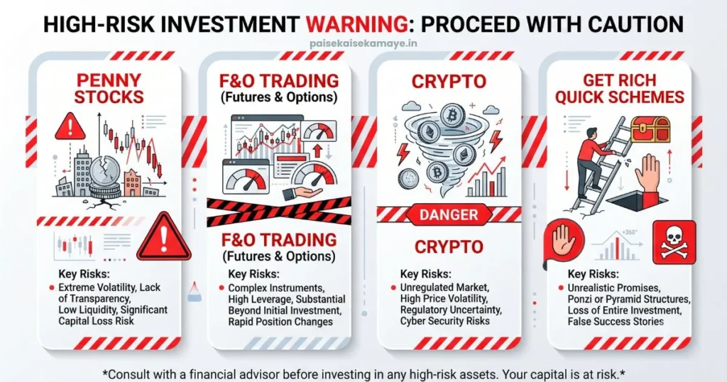 College Students Ke Liye Nivesh - High Risk Investments - Paisekaisekamaye.in
