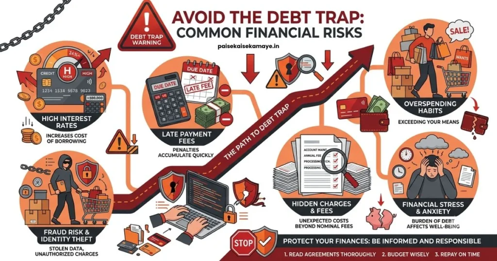 Credit Card ke fayade aur nuksan - Disadvantages of Credit Card - Paisekaisekamaye.in