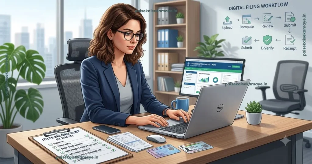 ITR Kaise Bhare - Step-by-Step Online Filing - Paisekaisekamaye.in
