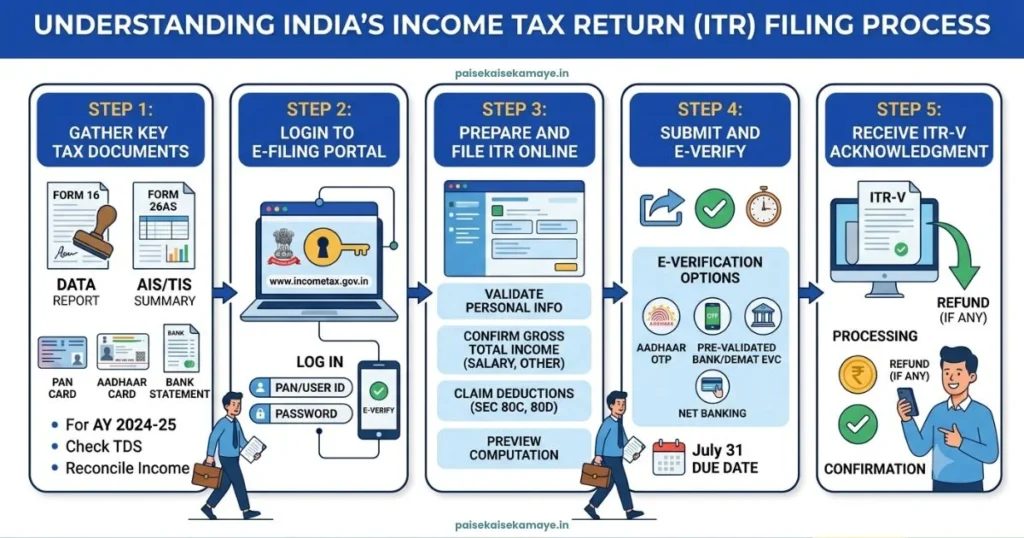 ITR Kaise Bhare - What is ITR - Paisekaisekamaye.in