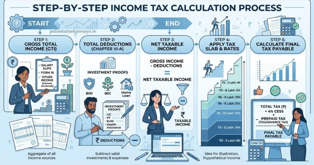Income Tax Basics - Income Tax Calculation - Paisekaisekamaye.in