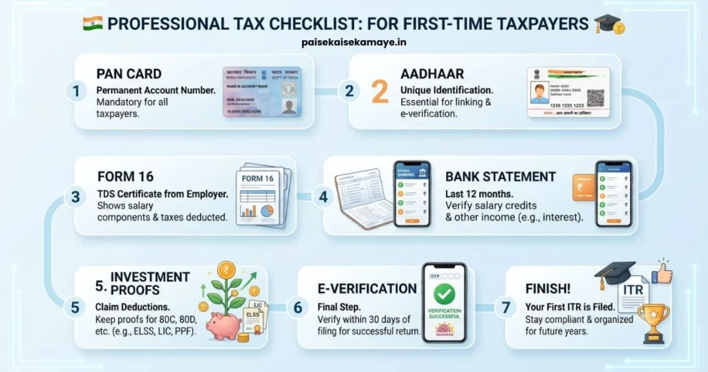 Income Tax Basics - Income Tax Checklist - Paisekaisekamaye.in