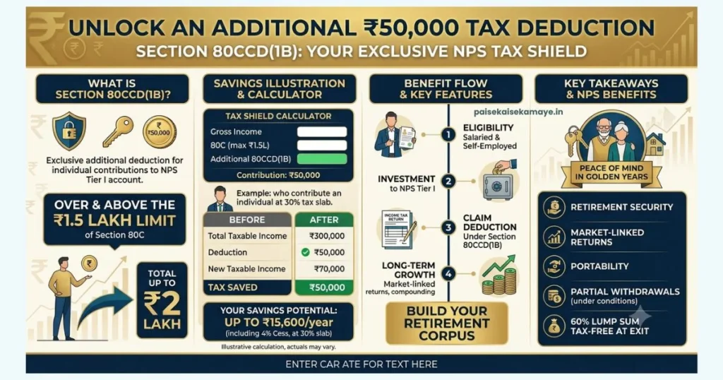 NPS Se Tax Saving - Section 80CCD(1B) - Paisekaisekamaye.in