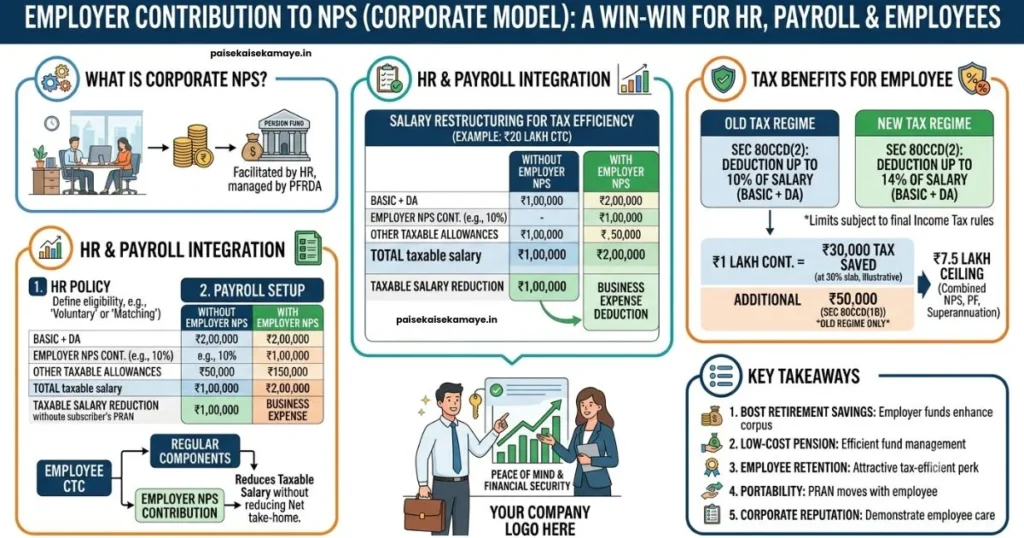 NPS Se Tax Saving - Section 80CCD(2) - Paisekaisekamaye.in