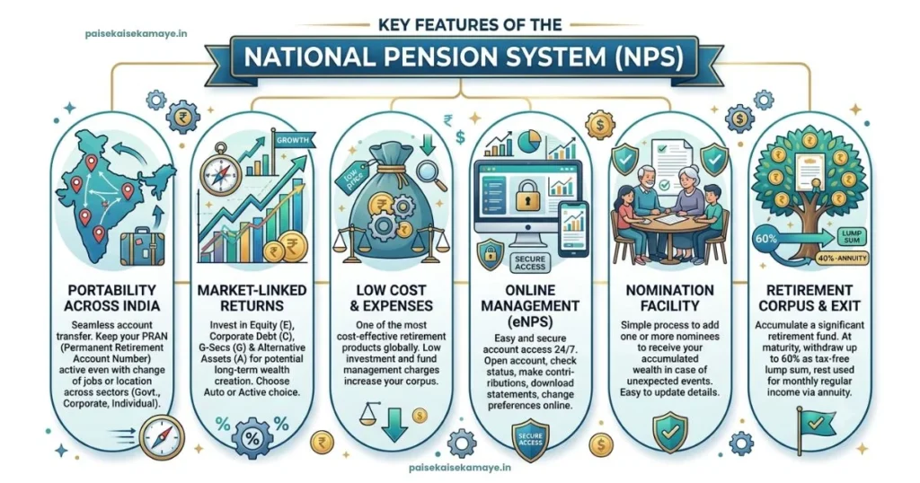 National Pension System (NPS) - NPS Features - Paisekaisekamaye.in