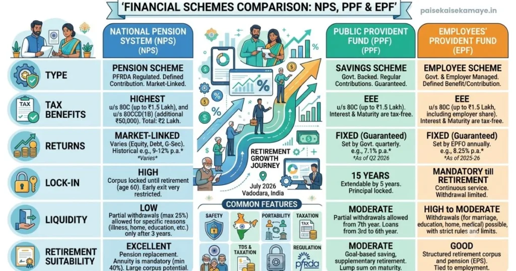National Pension System (NPS) - NPS vs PPF vs EPF - Paisekaisekamaye.in