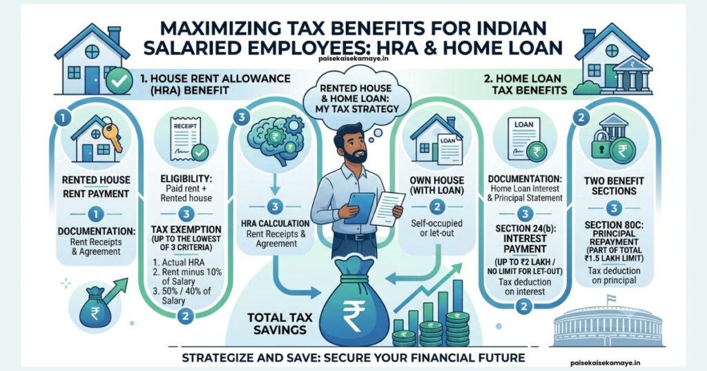 Old Tax Regime vs New Tax Regime - HRA & Home Loan - Paisekaisekamaye.in