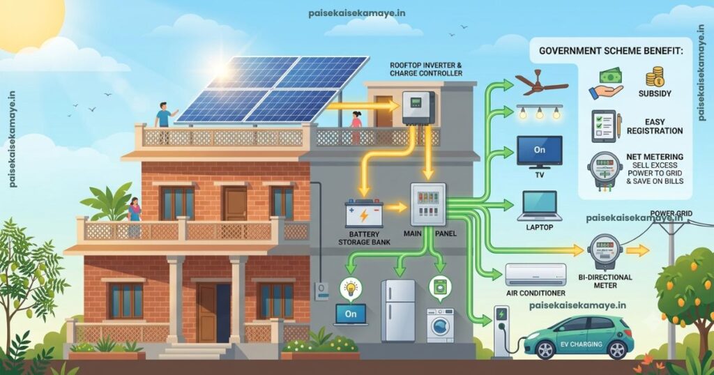 PM Surya Ghar Yojana - PM Surya Ghar Yojana Kya Hai - Paisekaisekamaye.in