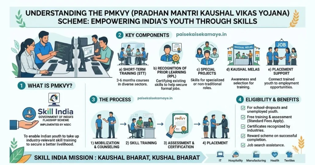 PMKVY Free Skill Training - PMKVY Overview - Paisekaisekamaye.in