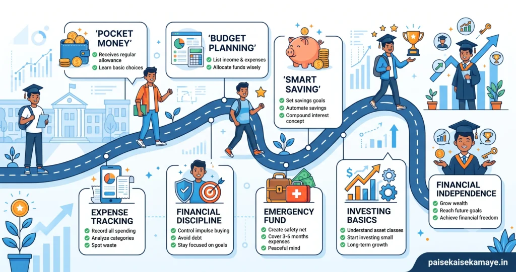 Pocket Money Manage Kaise Kare - Student Financial Success Roadmap - Paisekaisekamaye.in