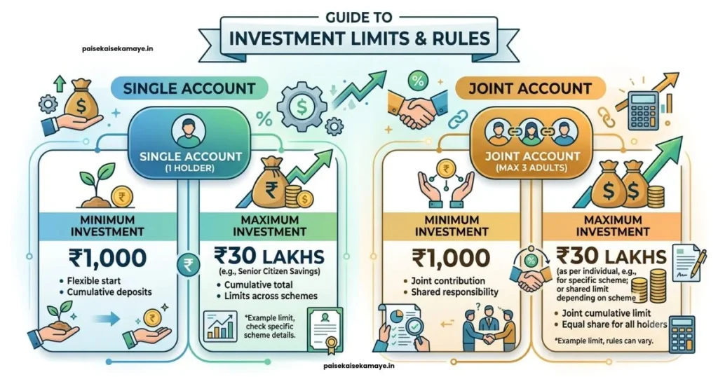 Post Office MIS Yojana - Investment Limits - Paisekaisekamaye.in