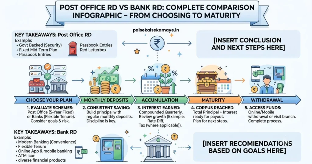 Post Office RD vs Bank RD - Final Summary Roadmap - Paisekaisekamaye.in