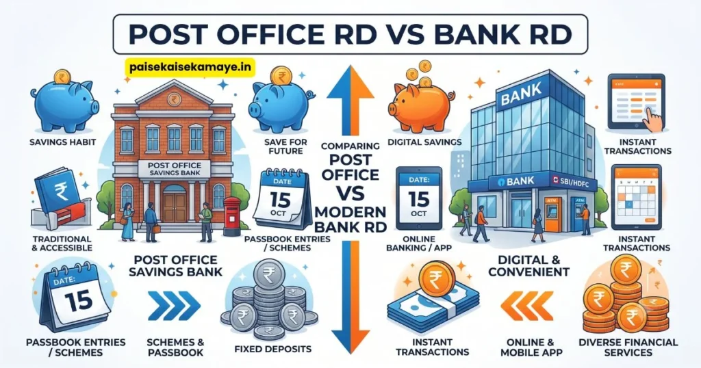 Post Office RD vs Bank RD - Paisekaisekamaye.in