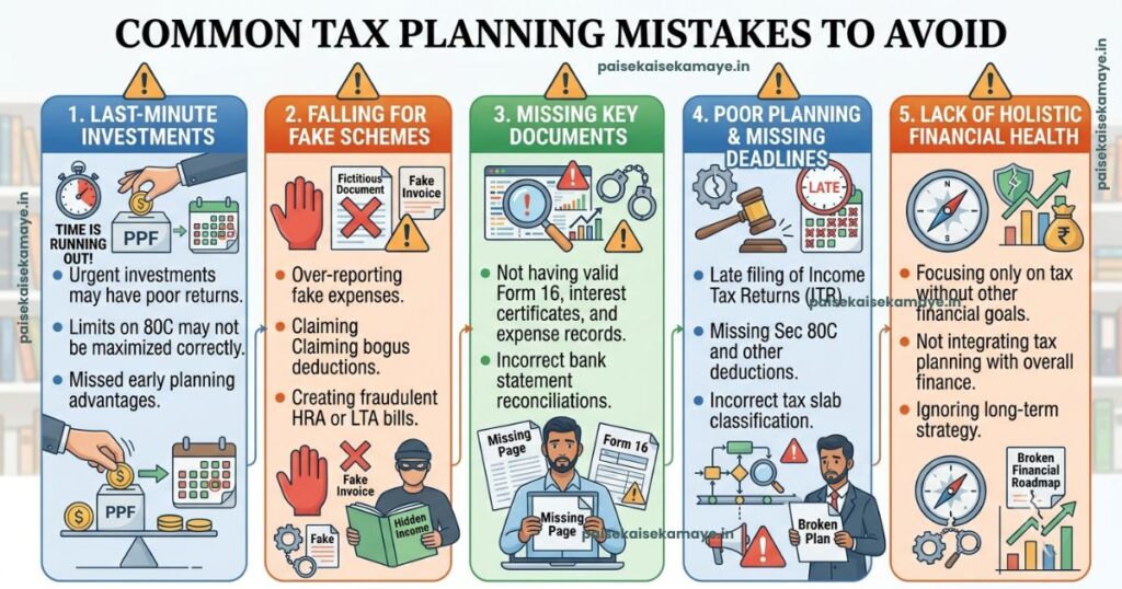 Tax Saving Mistakes - Common Tax Mistakes - Paisekaisekamaye.in