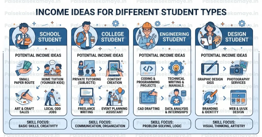Student Side Income Ideas - Best Income by Student Type - Paisekaisekamaye.in