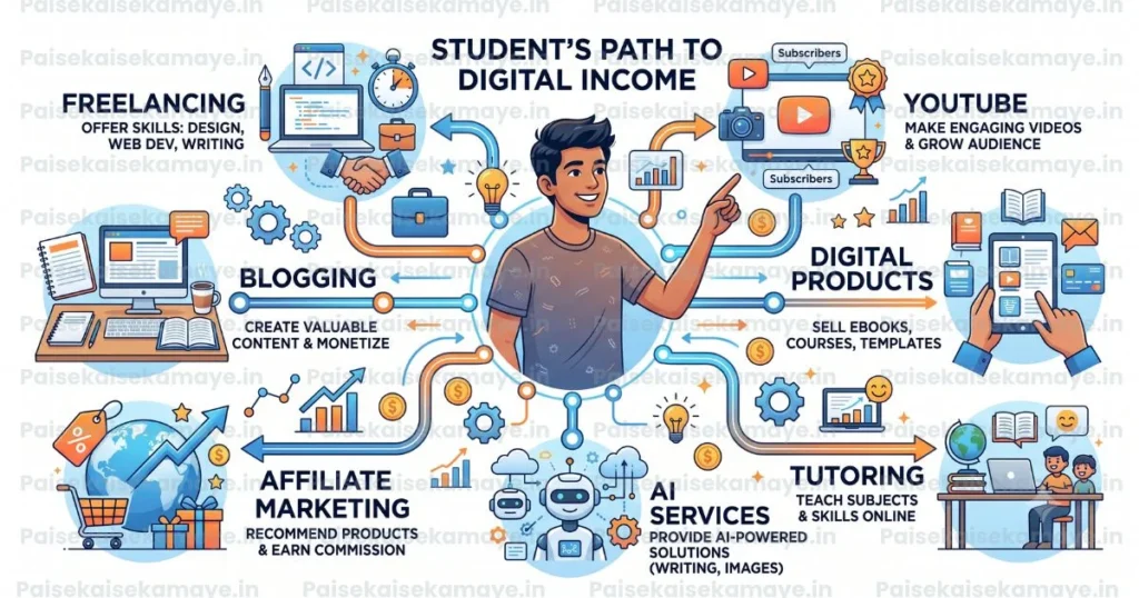 Student Side Income Ideas - Multiple Income Streams - Paisekaisekamaye.in